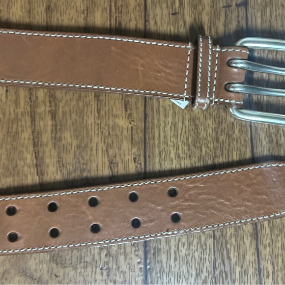 Express • Men’s • Double Prong • Needle Buckle • Brown • Leather • Medium •Belt - Picture 10 of 16